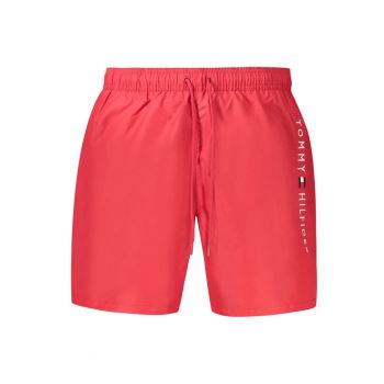 Pantaloni scurti barbati pentru inot original logo - regular fit - rosu -