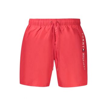 Pantaloni scurti barbati pentru inot original logo - regular fit - rosu -
