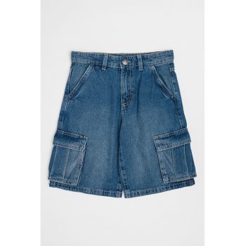 Pantaloni scurti cargo din denim