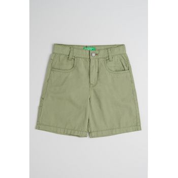 Pantaloni scurti cu talie inalta