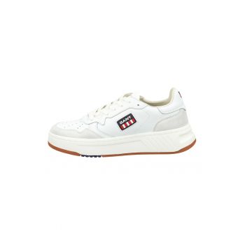 Pantofi sport din piele cu detalii logo