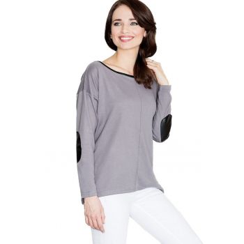 Pulover dama design clasic -  Condwidron - gri