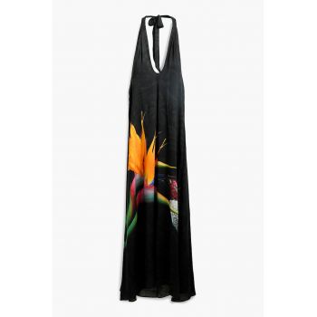 Rochie de plaja cu design tropical