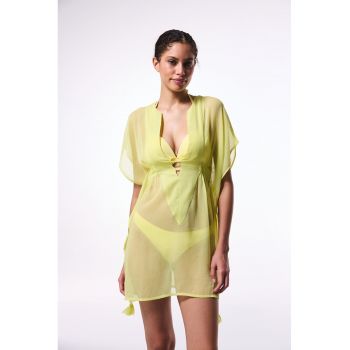Rochie de plaja semitransparenta
