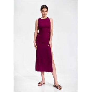 Rochie de seara  M864 - rosu - fara maneci - poliester 95% - elastan 5%