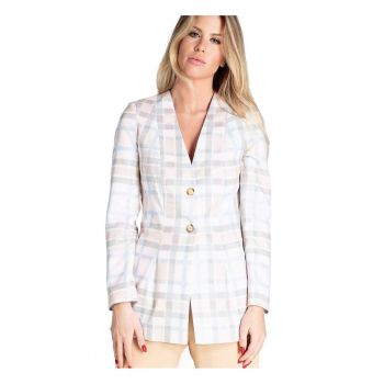 Sacou dama  alungit - croi subtire - poliester - multicolor -