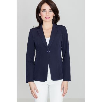 Sacou dama  K201 - mulat - elegant - poliester - albastru