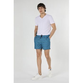 Short De Plaja De Barbati Albastru Regular Fit