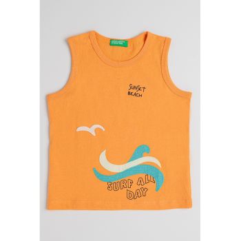 Top de bumbac cu aplicatie