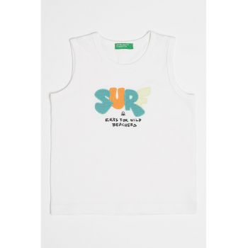 Top de bumbac cu aplicatie