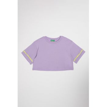 Tricou crop din bumbac