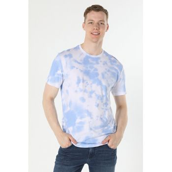 Tricou Cu Maneca Scurta De Barbati Albastru Comfort Fit