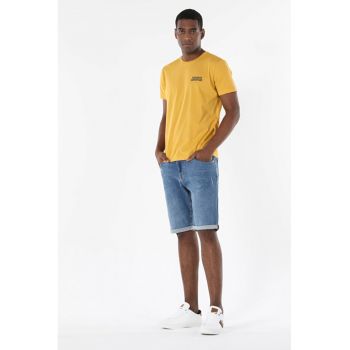 Tricou Cu Maneca Scurta De Barbati-Galben Regular Fit