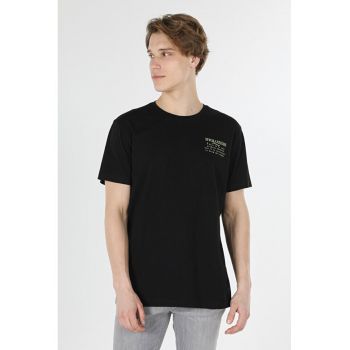 Tricou Cu Maneca Scurta De Barbati NegruComfort Fit