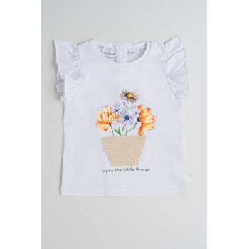 Tricou cu model floral