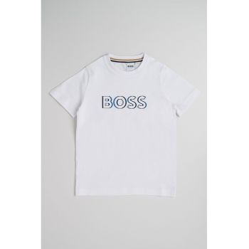 Tricou de bumbac cu logo