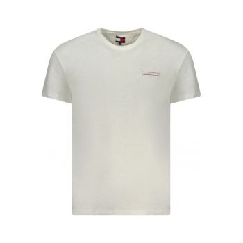 Tricou din bumbac barbati - cu mini imprimeu - Regular Fit - Alb -