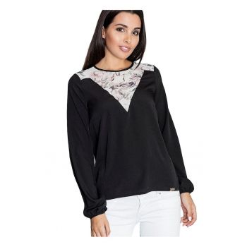 Bluza dama 5902194337410 -  Poliester/Viscoza - Negru -