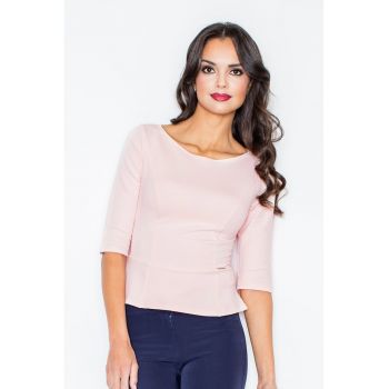 Bluza dama -  Maneca lunga - Bumbac - Roz -