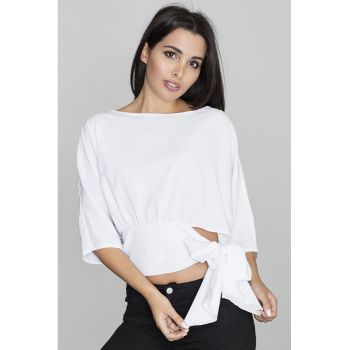Bluza dama -  Poliester/Elastan - Alb