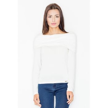 Bluza dama -  Viscoza/Elastan - Alb