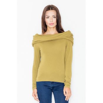 Bluza dama -  Viscoza/Elastan - Masliniu