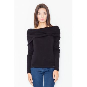 Bluza dama -  Viscoza/Elastan - Negru -