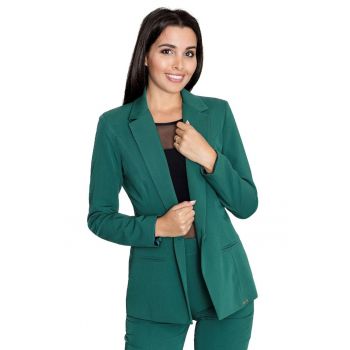 Jachetă formală pentru femei  Bleomour M562 verde