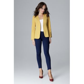 Jachetă formală pentru femei Margit L005 galbenă