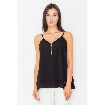 Maiou dama -  Poliester/Viscoza/Elastan - Negru -