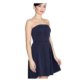 Rochie cocktail -  Poliester/Viscoza - Bleumarin
