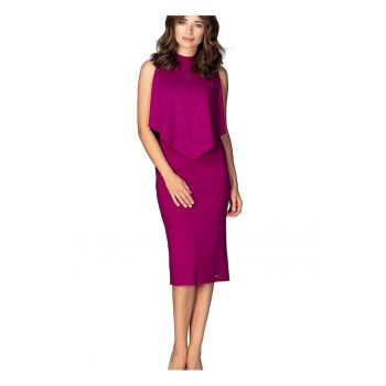 Rochie cocktail -  Viscoza/Poliester - Mov -