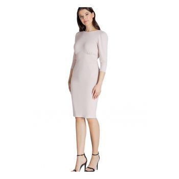 Rochie cocktail -  Viscoza/Poliester - Roz