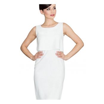 Rochie de cocktail -  Poliester/Elastan - Bej