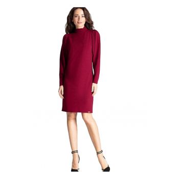 Rochie de zi 690 -  Poliester/Elastan - Rosu