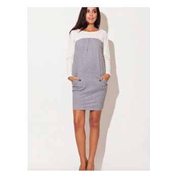 Rochie de zi  gri -