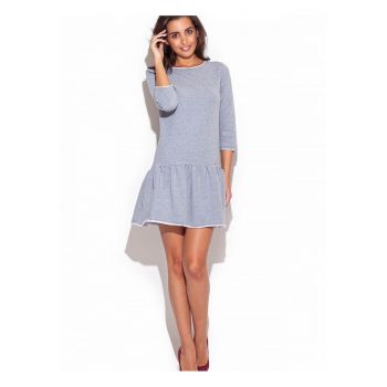Rochie de zi  gri - casual