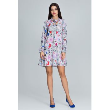 Rochie de zi  M599 73 - florala - poliester - multicolor