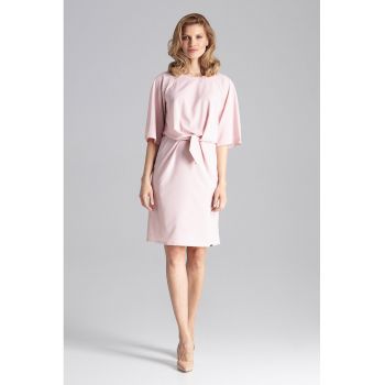 Rochie -  design modern - roz - vara - poliester