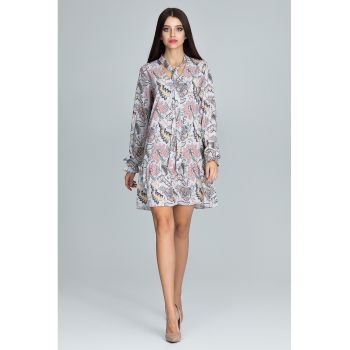 Rochie -  florala - multicolor - poliester