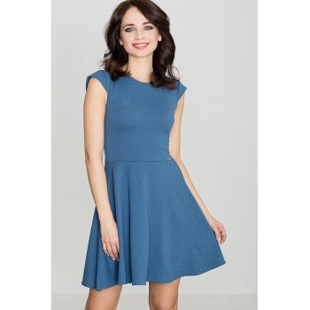 Rochie  K162 - albastru - poliester