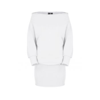 Rochie  K254 - ecru - bumbac -