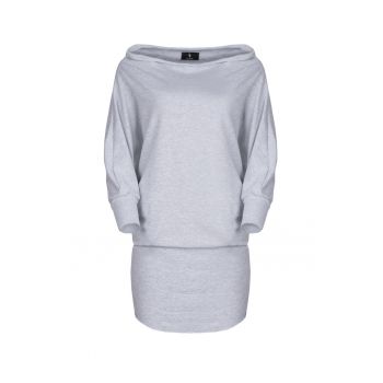 Rochie  K254 - gri - bumbac -