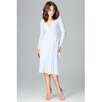 Rochie  K465 - albastru - viscoza -
