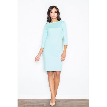 Rochie  M181 - casual - menta - poliester - maneca 3/4 -