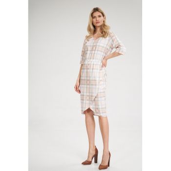 Rochie  M702 - casual - maneci scurte - poliester