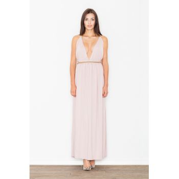 Rochie maxi  eleganta - decolteu adanc - viscoza
