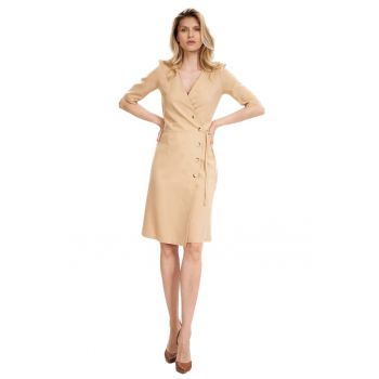 Rochie mini dama Aglokane M703 bej