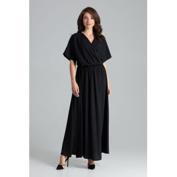 Rochie  model L055 - negru - Poliester -
