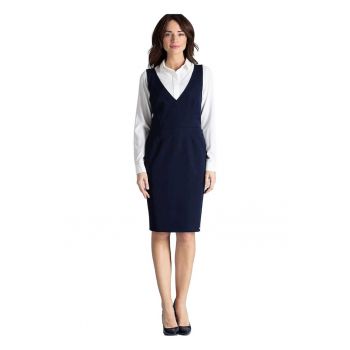 Rochie -  Poliester/Viscoza - De zi - Bleumarin